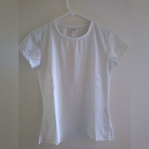 Adidas women active white top